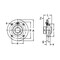 Ami Bearings SINGLE ROW BALL BEARING, 30MM WIDE ECCENTRIC COLLAR PILOTED FLANGE CARTRIDGE UGME206 - alternate 2